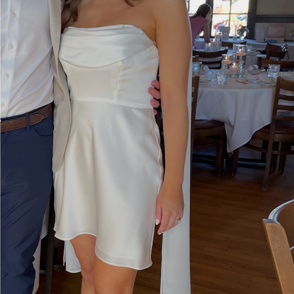 Birdy Grey Strapless White Dress